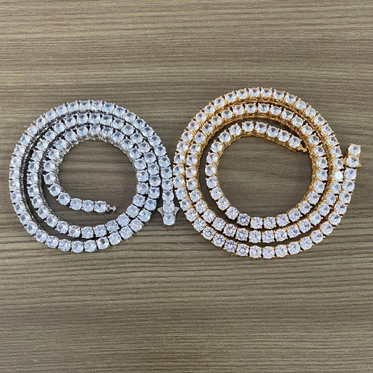 Single-row Diamond Hip-hop Mens Necklace