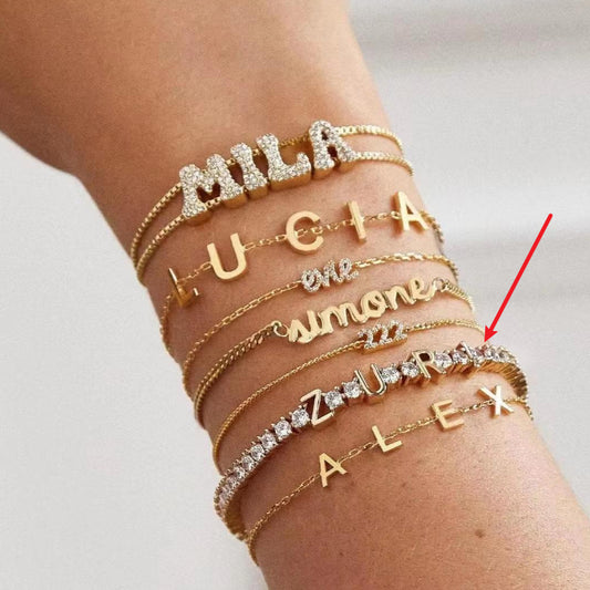 Multi-name Bracelet DIY Diamond Chain